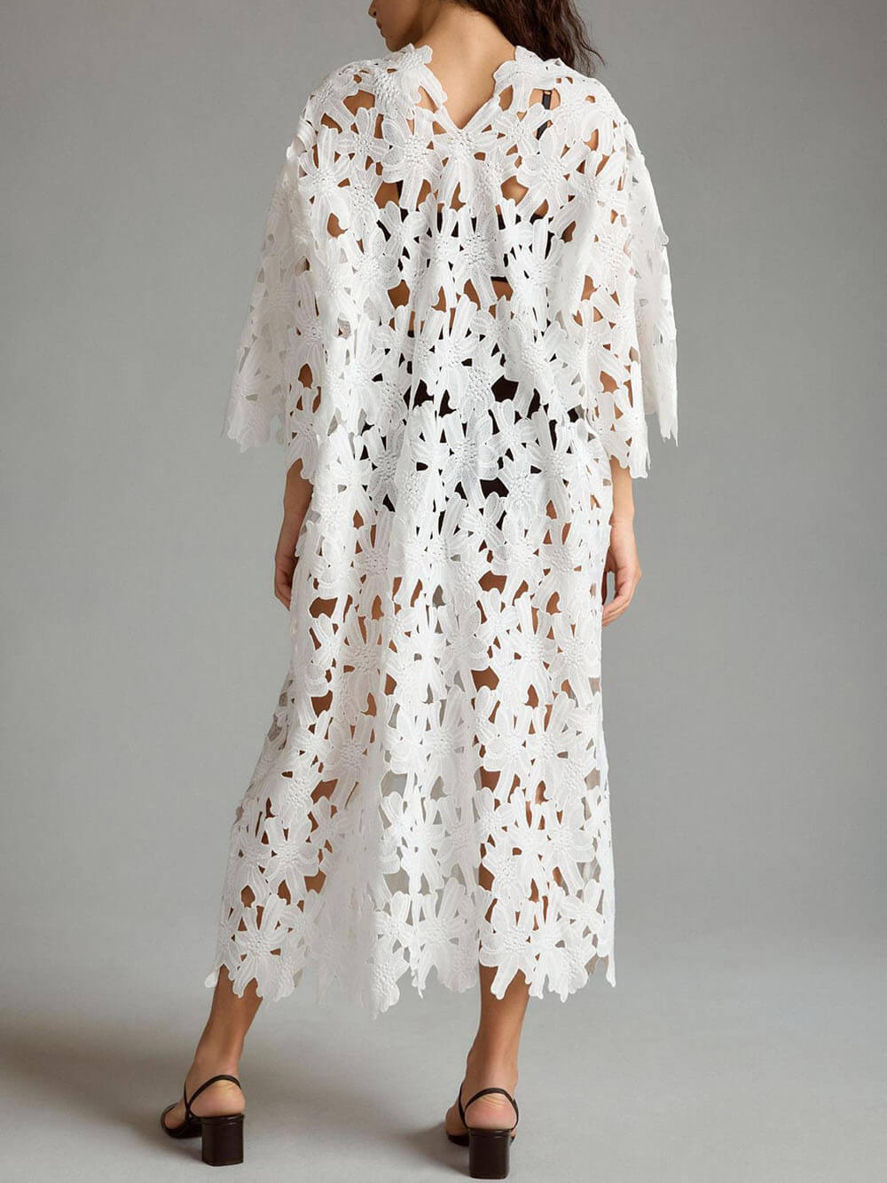 Cover Up – Midi-Strandkleid aus Spitze