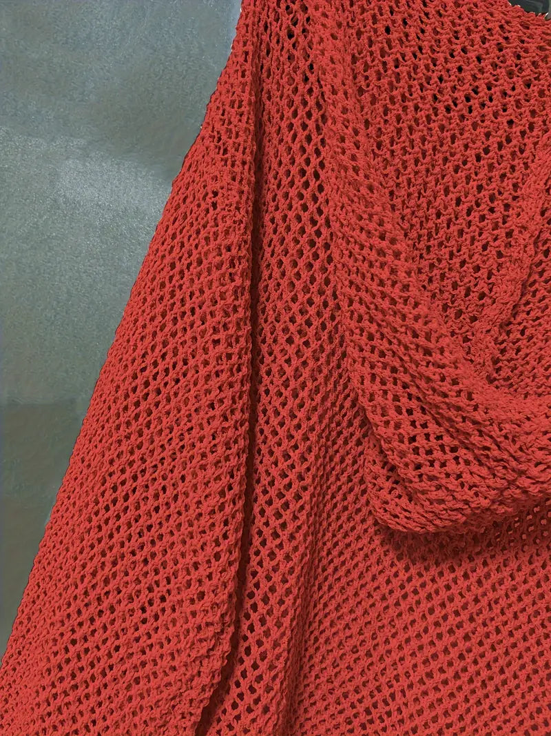 Lana Strick-Kapuzenpullover