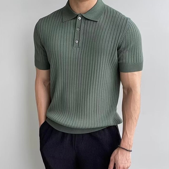 Gestricktes Poloshirt