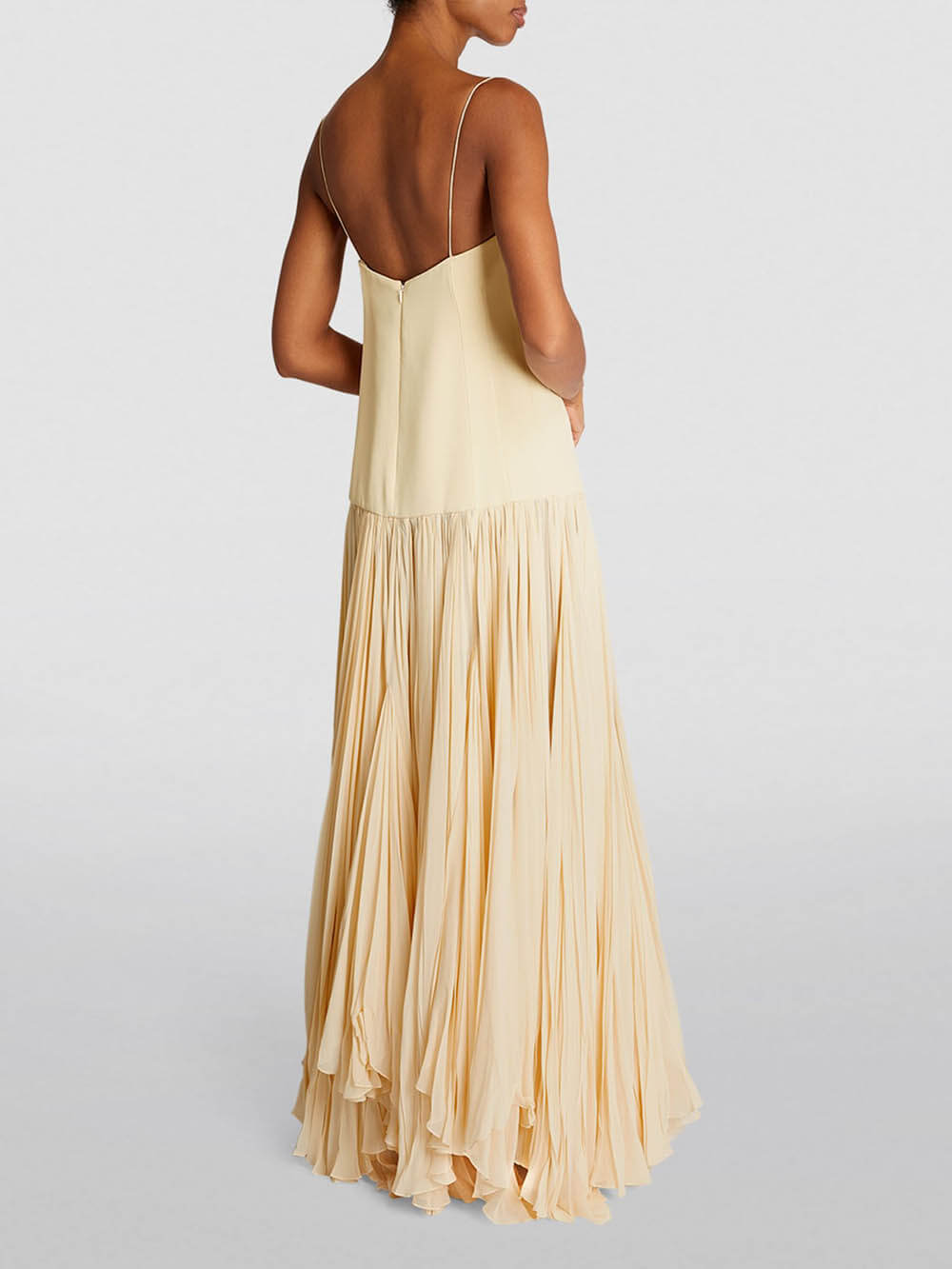 Kleid mit unregelmäßiger Taille und Riemchen