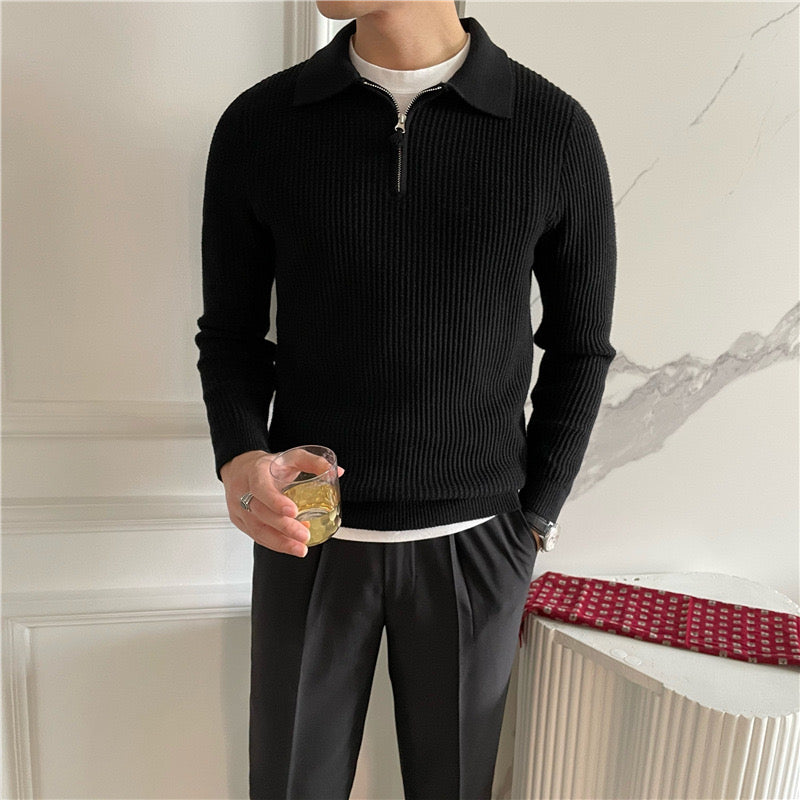 GONGJU-Pullover mit Reißverschluss