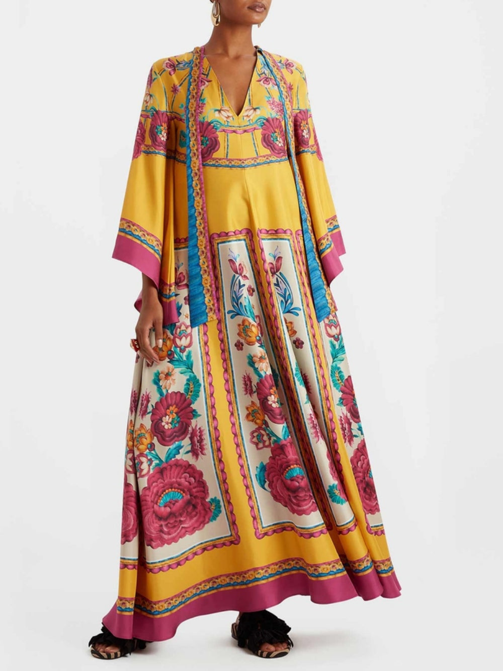 Langes, fließendes, lässiges und modisches Maxikleid