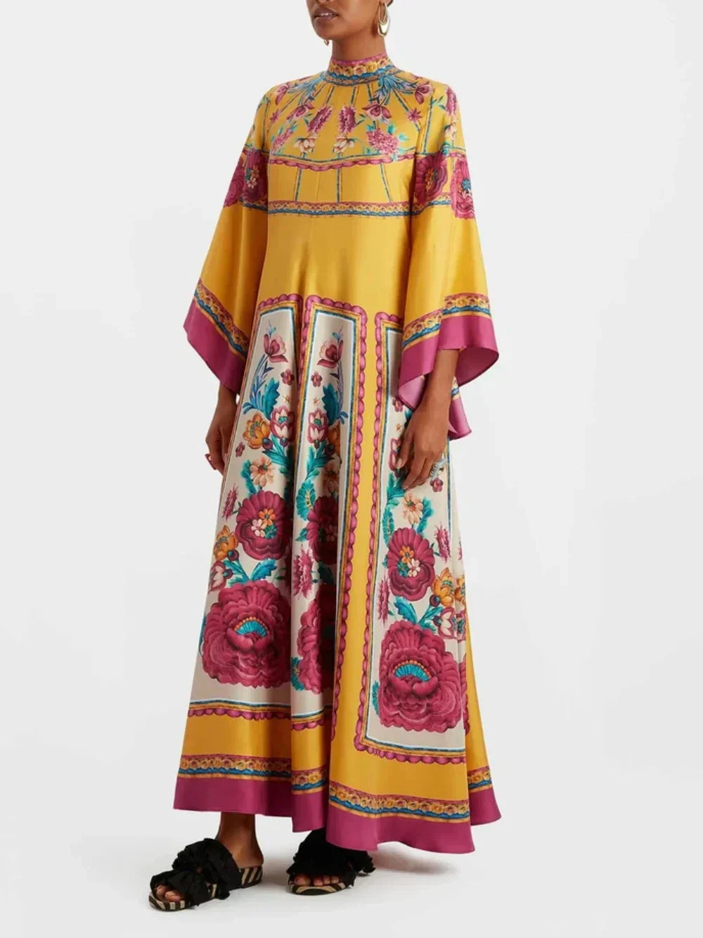 Langes, fließendes, lässiges und modisches Maxikleid