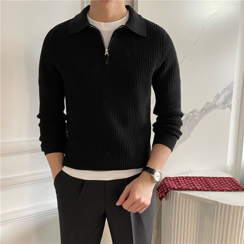 GONGJU-Pullover mit Reißverschluss