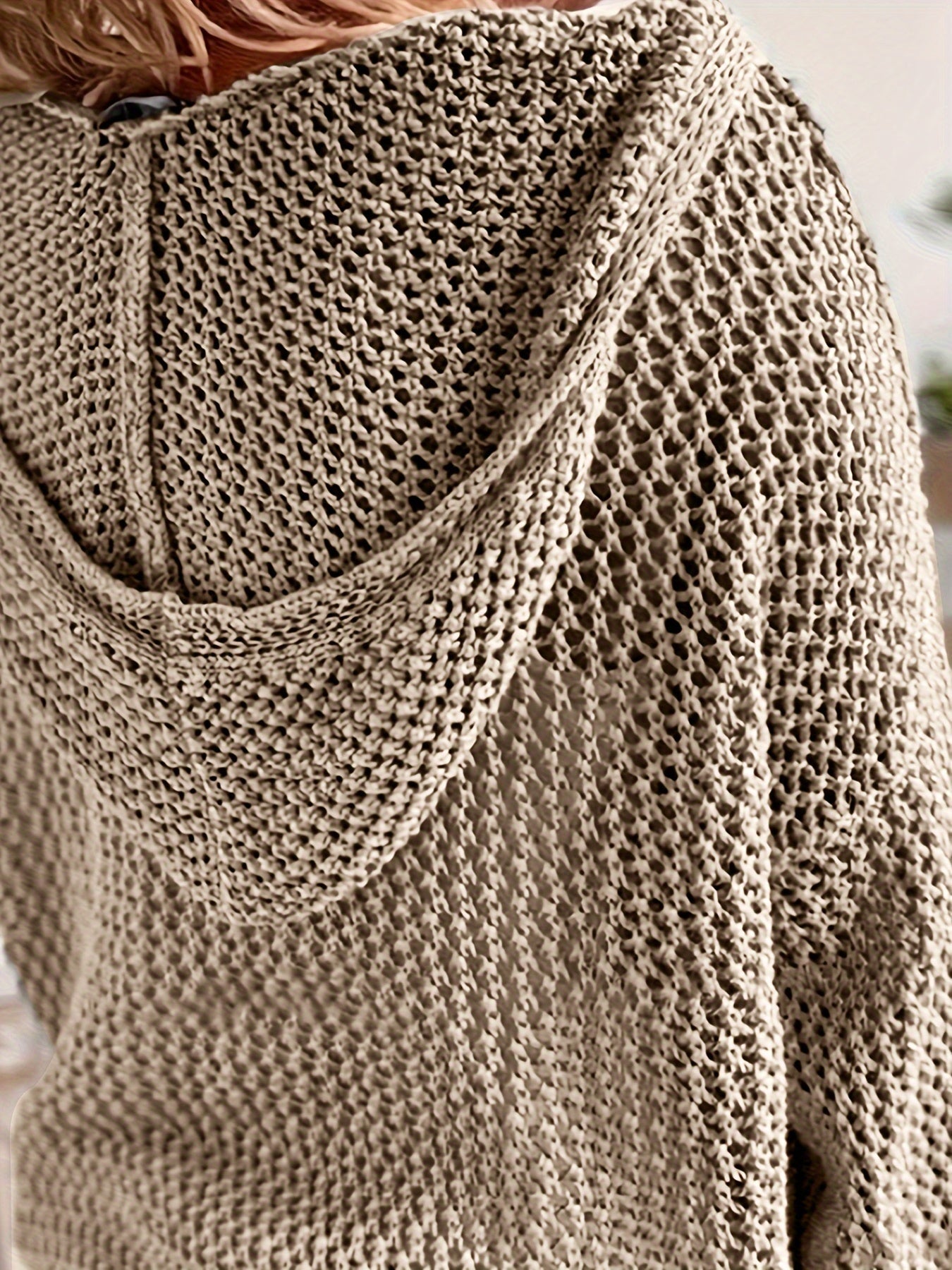 Lana Strick-Kapuzenpullover
