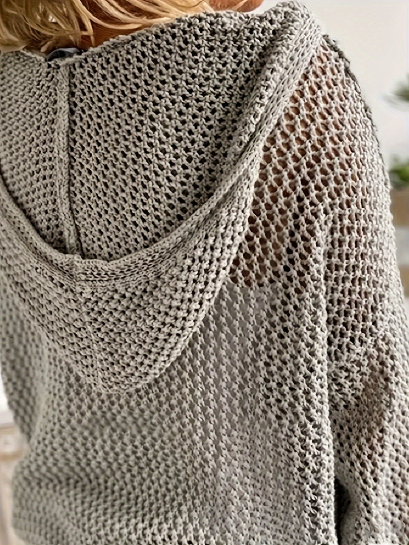 Lana Strick-Kapuzenpullover