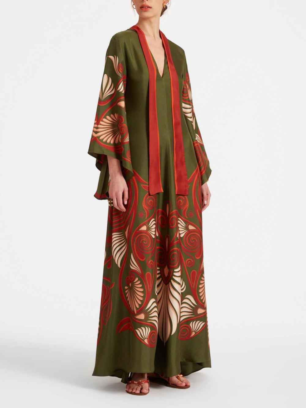 Elegantes Maxikleid mit schillerndem Print