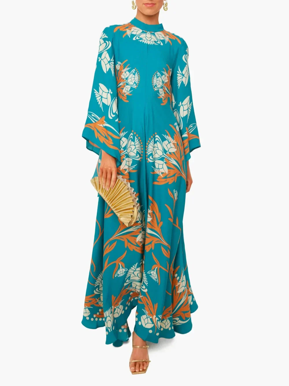 Vintage Maxikleid mit atemberaubendem Print