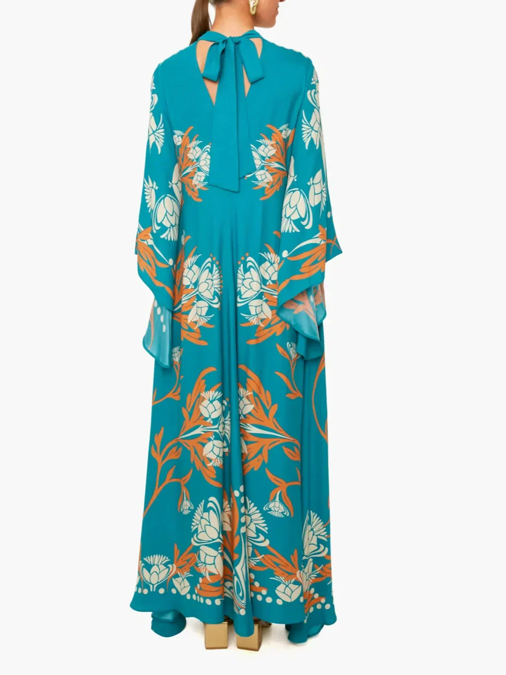 Vintage Maxikleid mit atemberaubendem Print