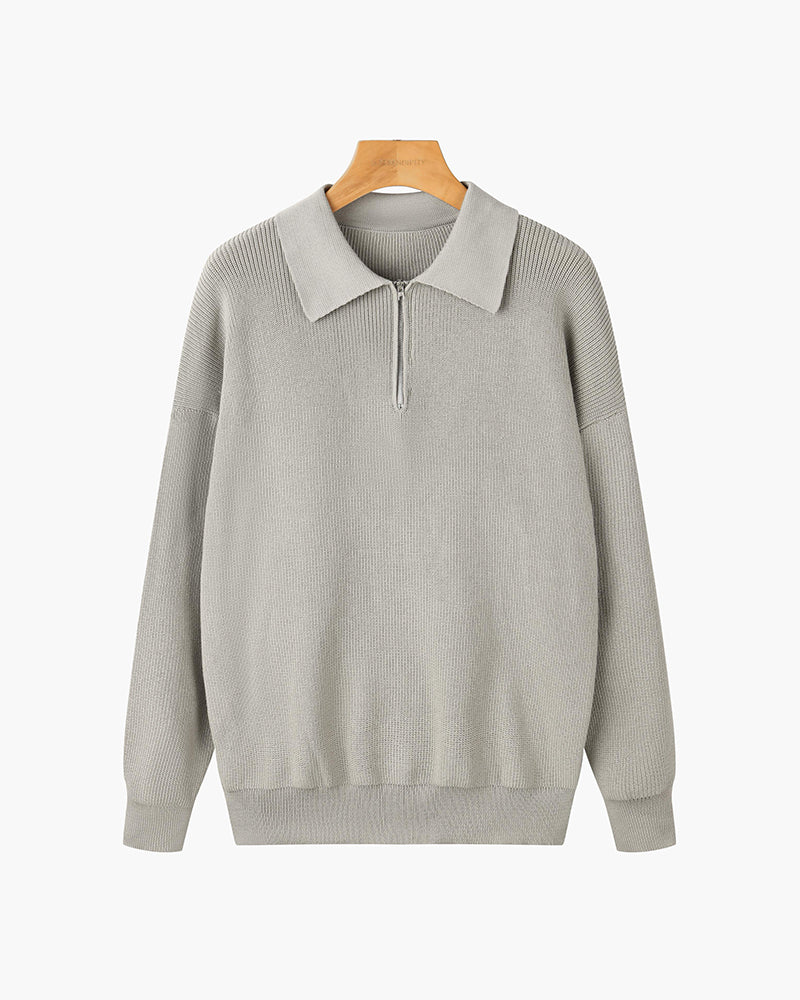 Pullover mit Reißverschluss
