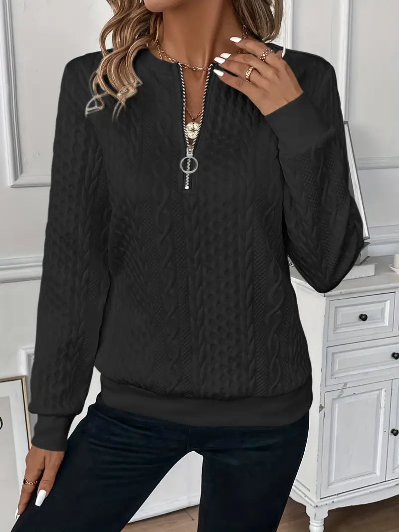 Amy | Pullover mit Reißverschluss