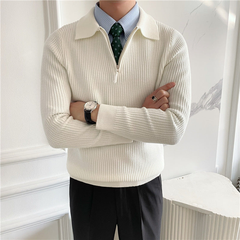 GONGJU-Pullover mit Reißverschluss