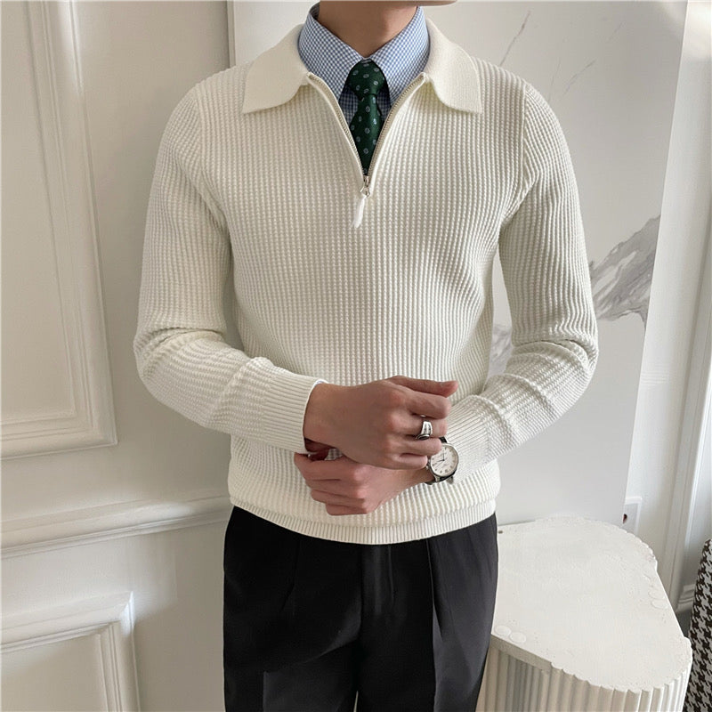 GONGJU-Pullover mit Reißverschluss
