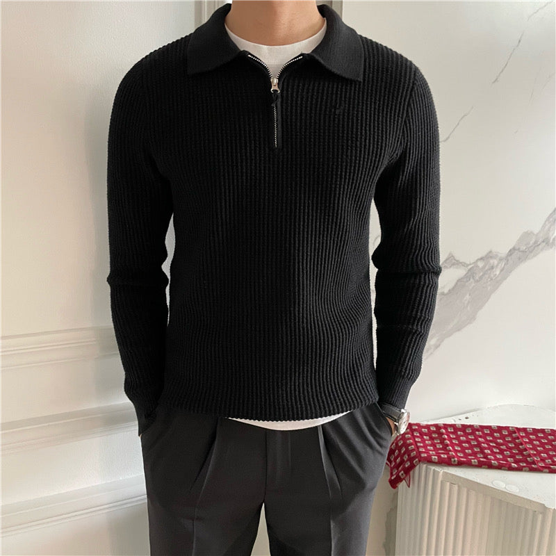 GONGJU-Pullover mit Reißverschluss