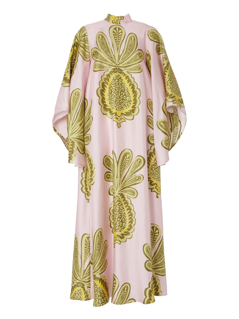 Maxikleid mit tropischem Ananas-Print