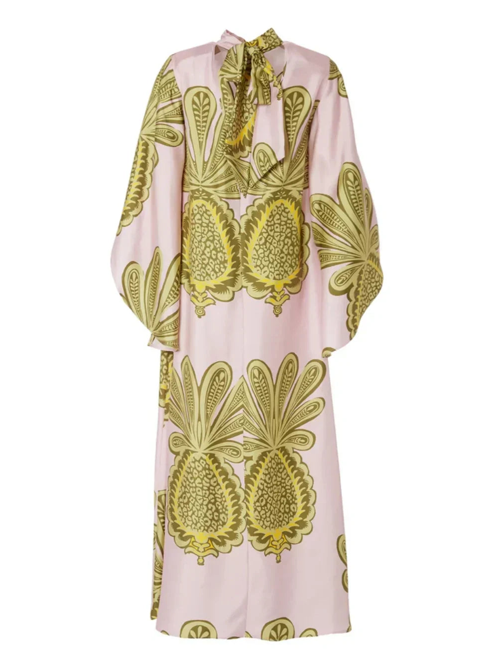 Maxikleid mit tropischem Ananas-Print