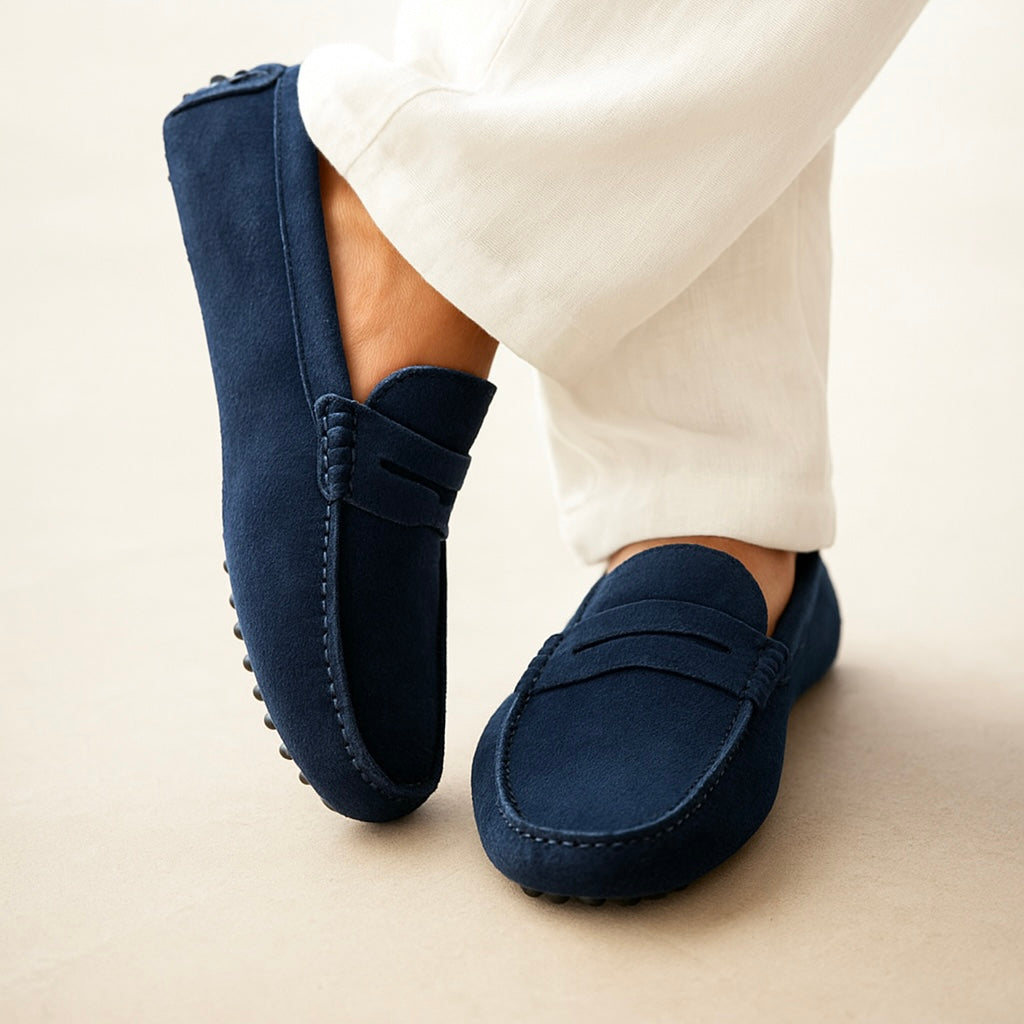 Boots-Loafer aus Wildleder