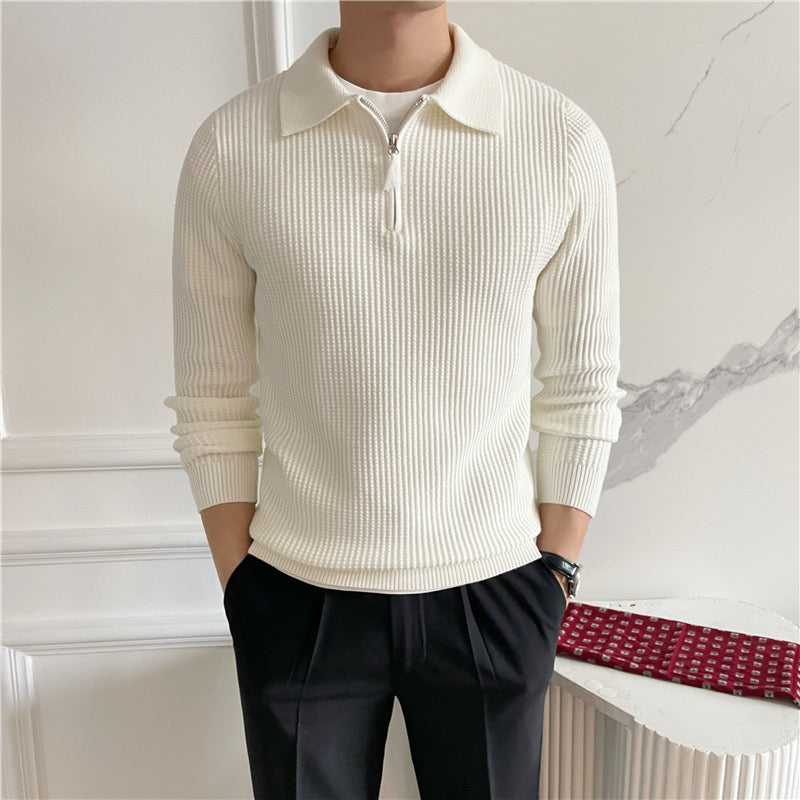 GONGJU-Pullover mit Reißverschluss