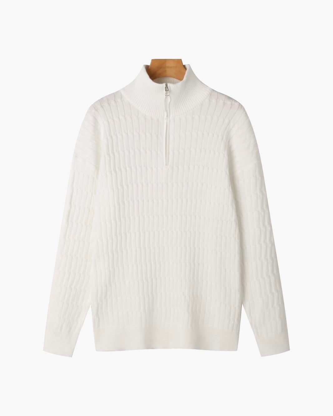 Pullover mit halbem Reißverschluss