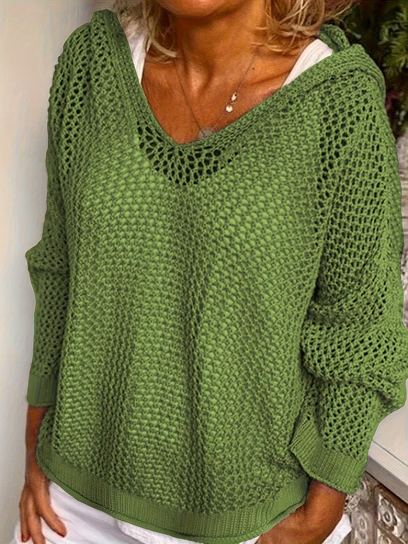 Lana Strick-Kapuzenpullover