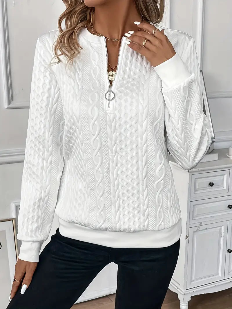 Amy | Pullover mit Reißverschluss