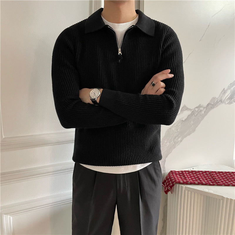 GONGJU-Pullover mit Reißverschluss
