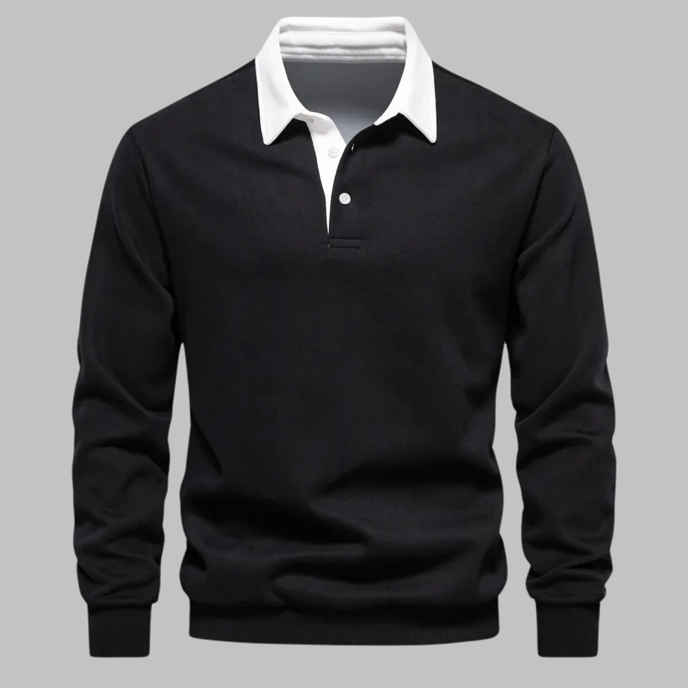 Andrew Collins Pullover mit Polokragen
