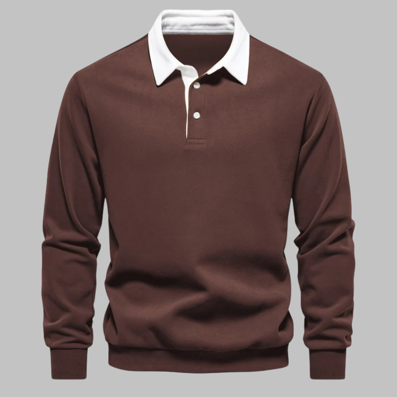 Andrew Collins Pullover mit Polokragen