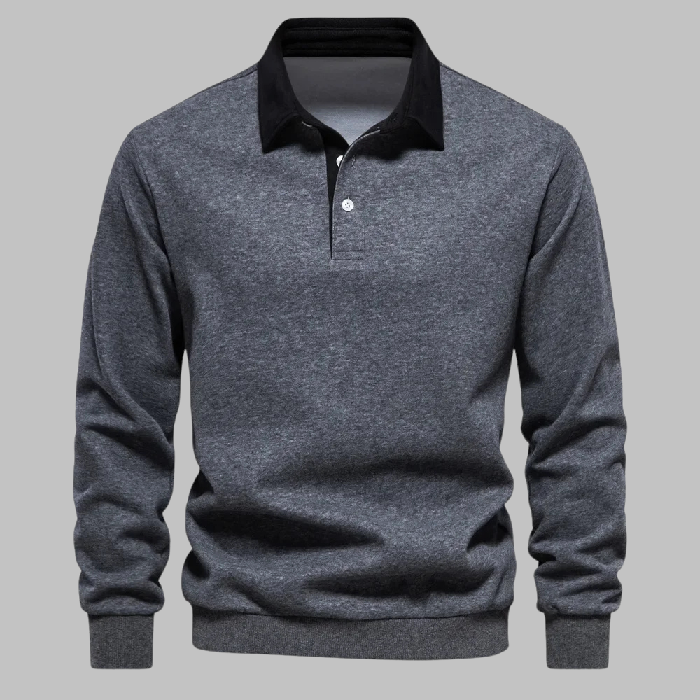 Andrew Collins Pullover mit Polokragen