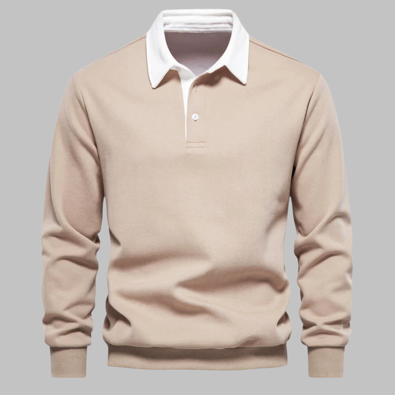 Andrew Collins Pullover mit Polokragen