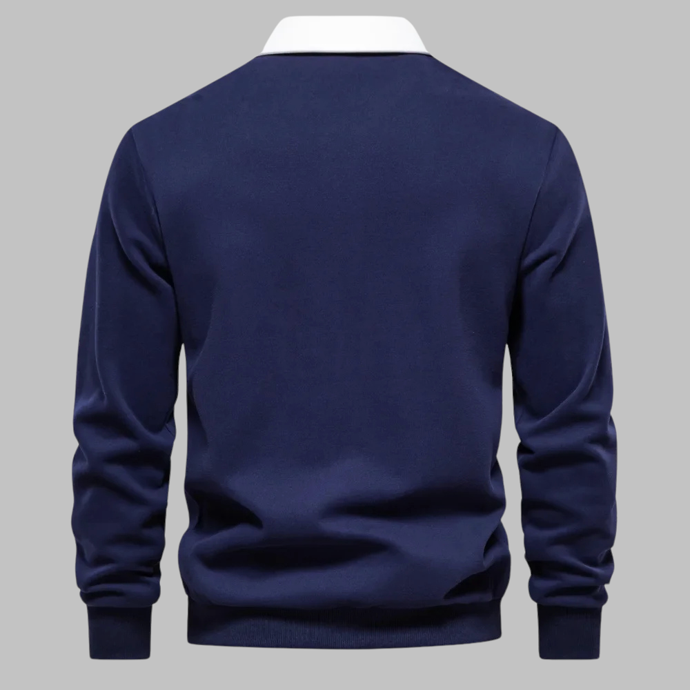 Andrew Collins Pullover mit Polokragen