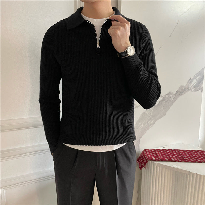 GONGJU-Pullover mit Reißverschluss