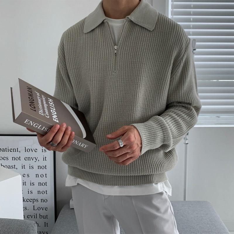 Pullover mit Reißverschluss