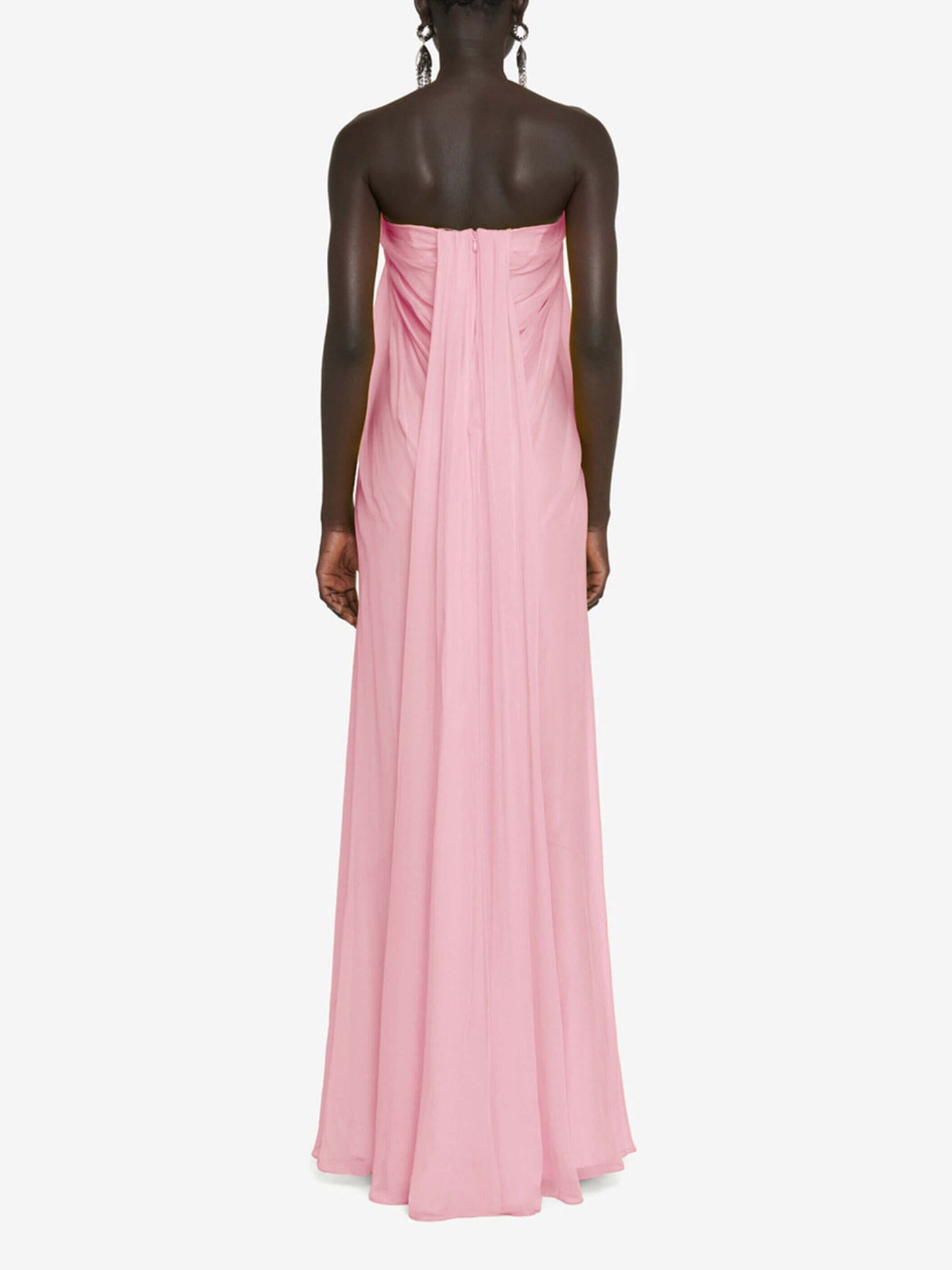 Elegantes trägerloses A-Linien-Maxikleid mit Plissee