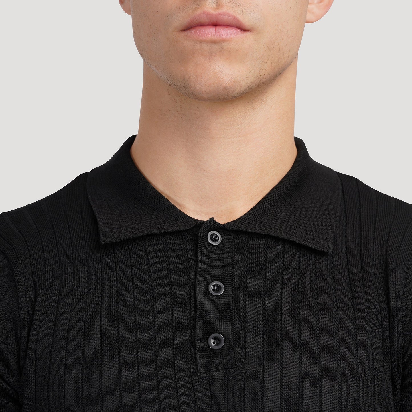 Gestricktes Poloshirt