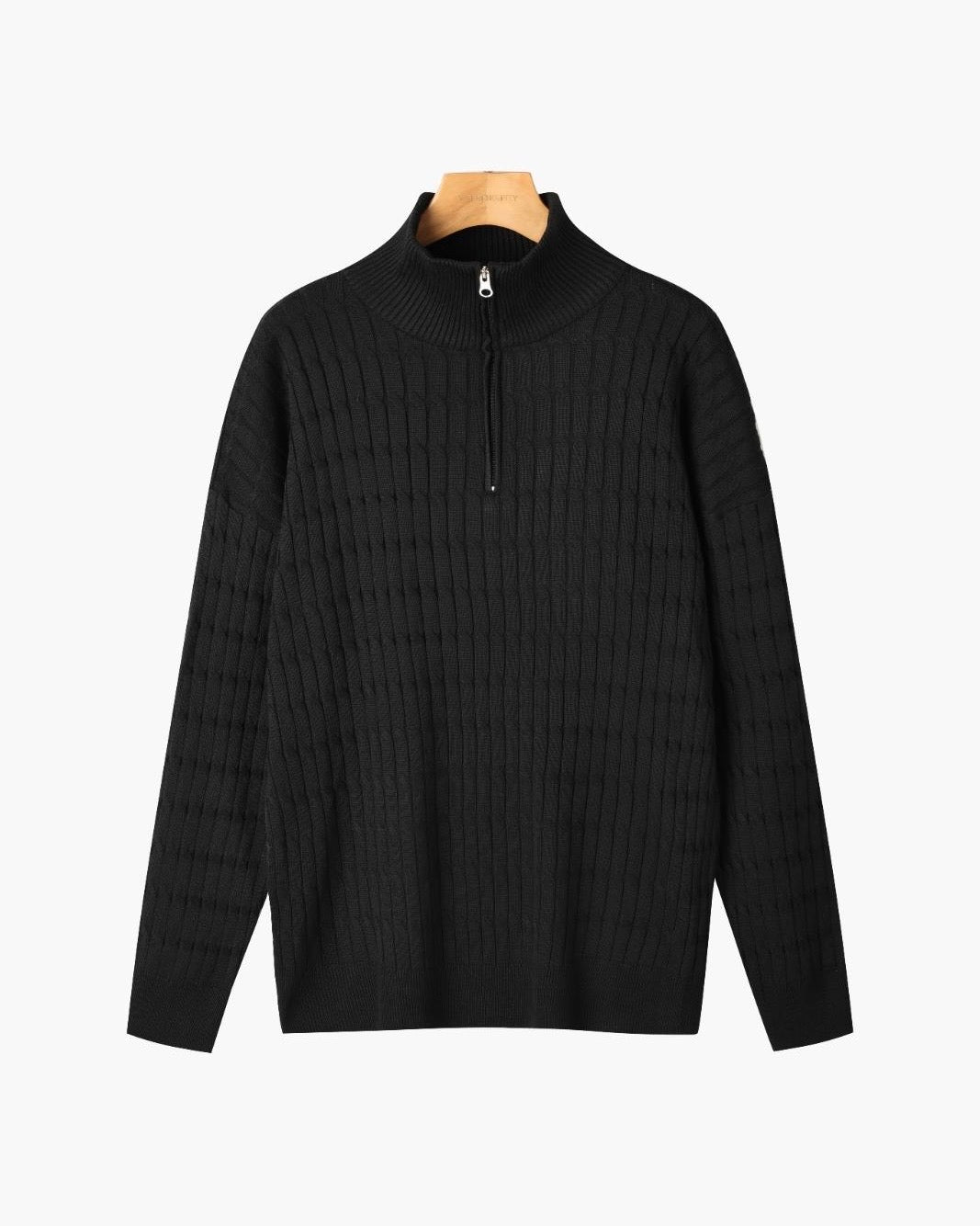 Pullover mit halbem Reißverschluss