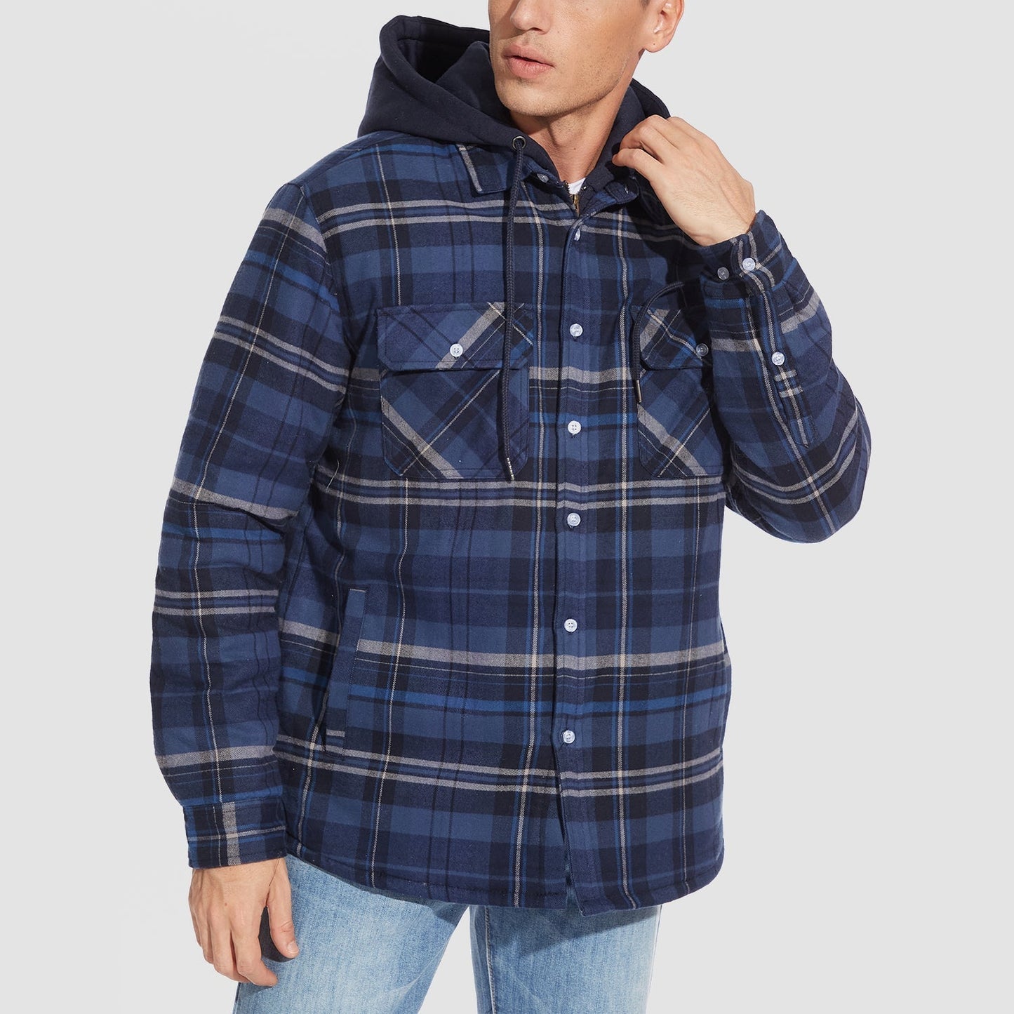 Harry Jacke | Flanell mit abnehmbarer Kapuze
