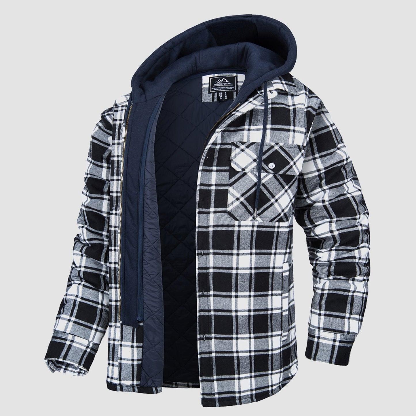 Harry Jacke | Flanell mit abnehmbarer Kapuze