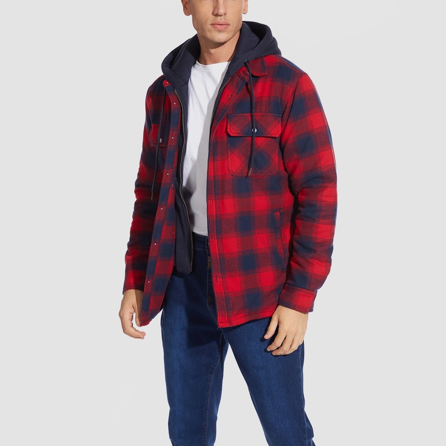 Harry Jacke | Flanell mit abnehmbarer Kapuze
