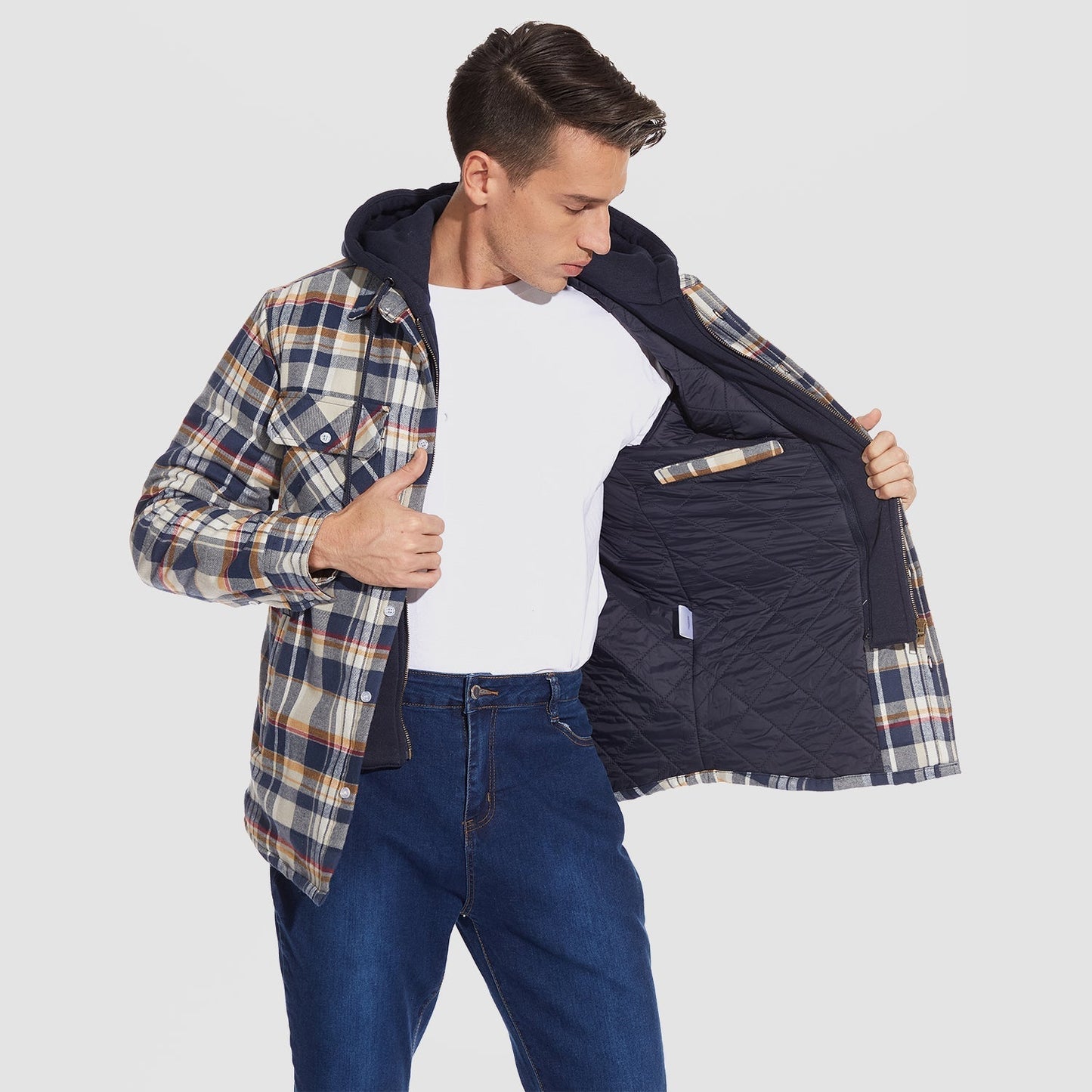 Harry Jacke | Flanell mit abnehmbarer Kapuze