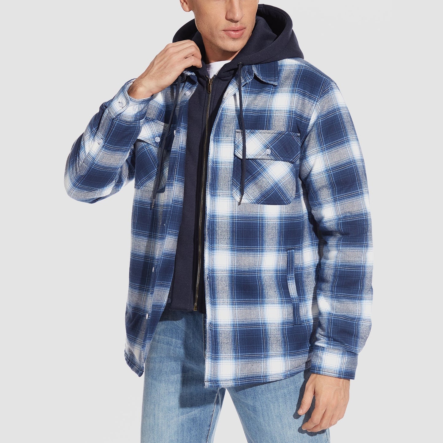 Harry Jacke | Flanell mit abnehmbarer Kapuze