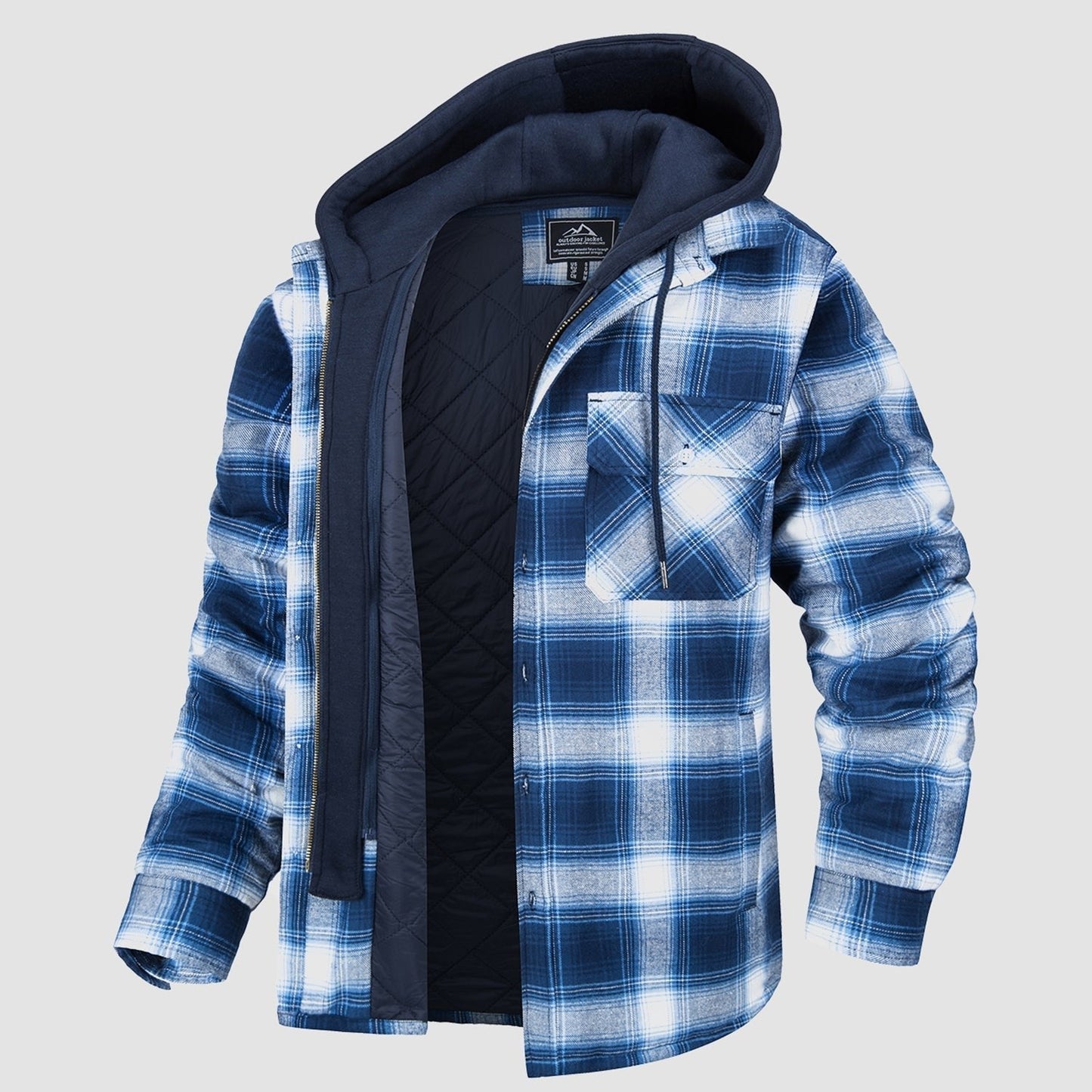 Harry Jacke | Flanell mit abnehmbarer Kapuze