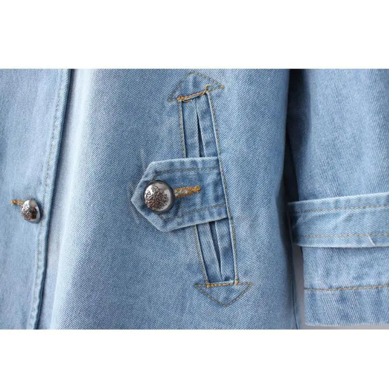 Denim-Cape-Mantel für jeden Tag