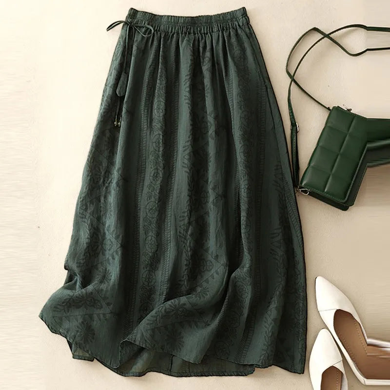 MIDIROCK „MARGAUX“ MIT BLUMENMUSTER