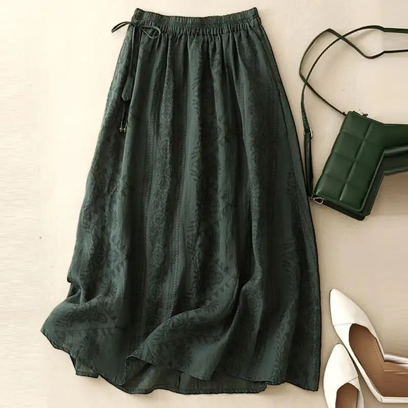 MIDIROCK „MARGAUX“ MIT BLUMENMUSTER