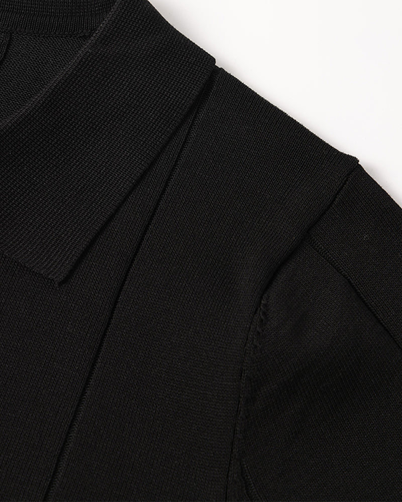 Poloshirt mit V-Ausschnitt