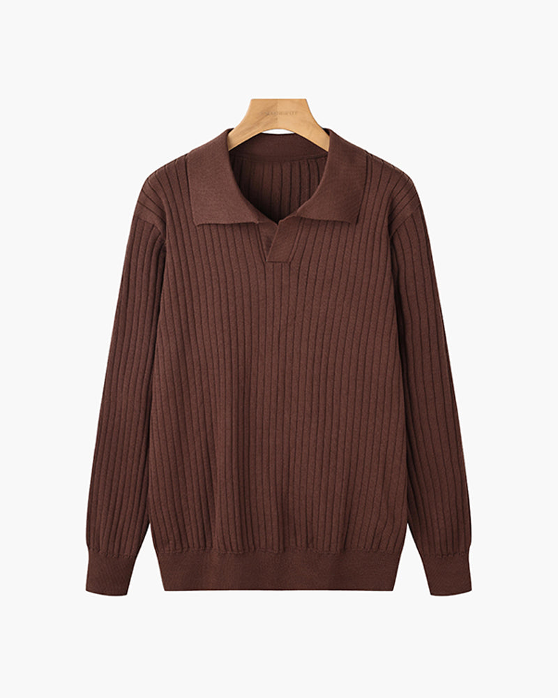 Poloshirt mit V-Ausschnitt