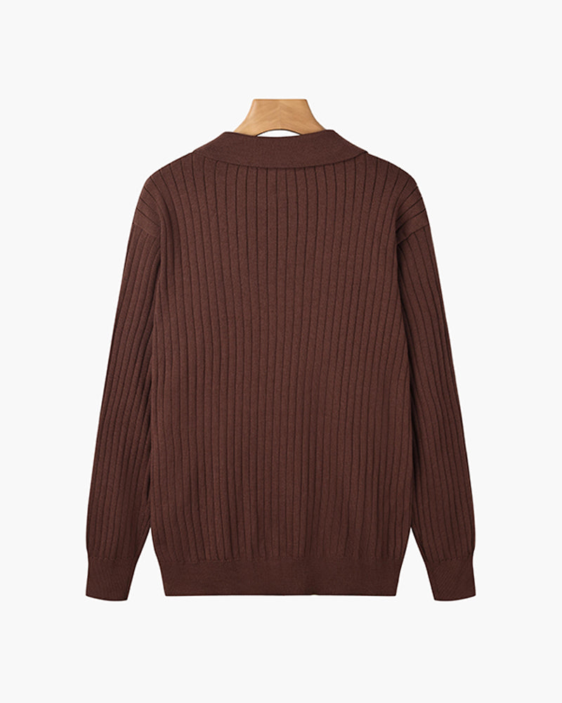 Poloshirt mit V-Ausschnitt