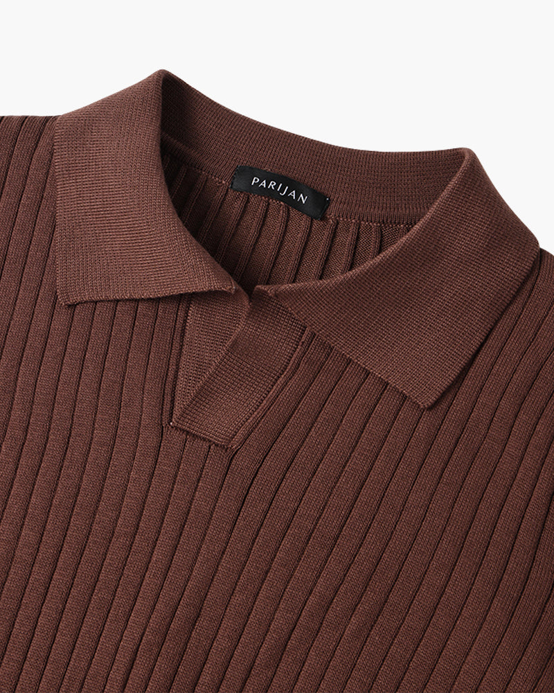 Poloshirt mit V-Ausschnitt