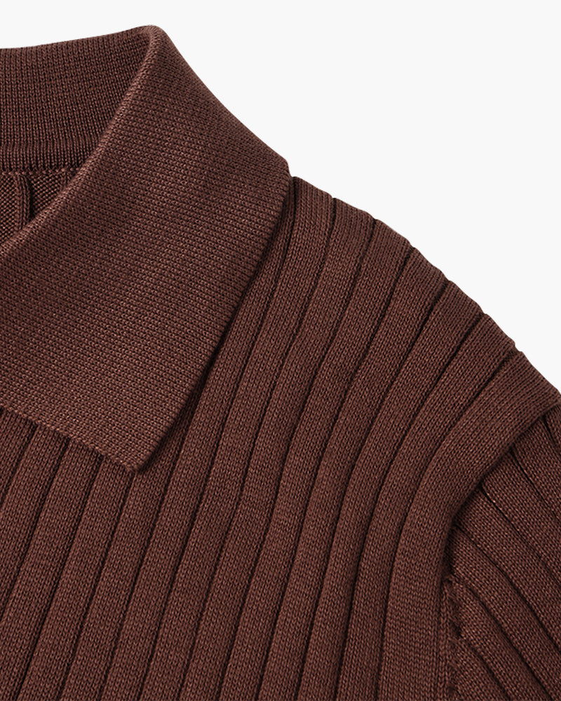 Poloshirt mit V-Ausschnitt
